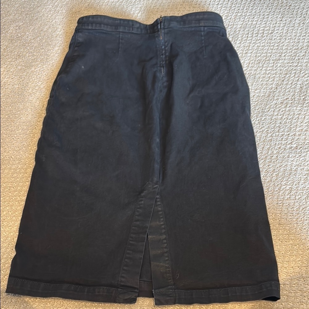 Classic Black Pencil Skirt Knee-Length Workwear - Picture 5 of 6